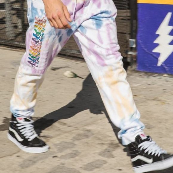 BNWT 686 x Grateful Dead Everywhere Performance Double Knit Pants Tie Dye Sweats - Picture 2 of 12